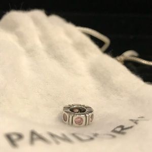Authentic Pandora Pink Stone Spacer